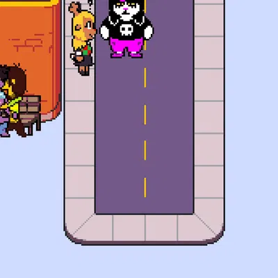 catti cattenheimer, kris dreemurr, noelle holiday (deltarune, mythology) created by bladedbard