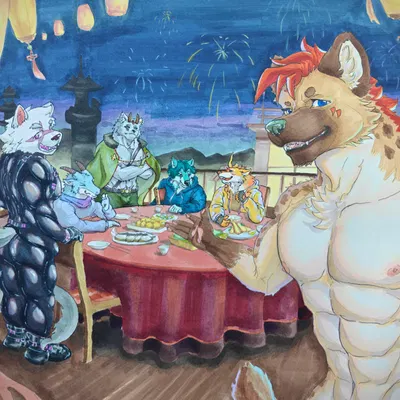 chajes (wanroywolf), dragon antelope (wanroywolf), huktum (wanroywolf) (mythology, new year) created by wanroywolf