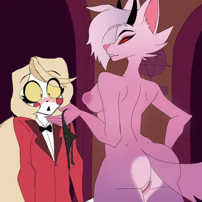 charlie morningstar, purple hound lady (hazbin hotel) (hazbin hotel, hellaverse) created by nyradawolf