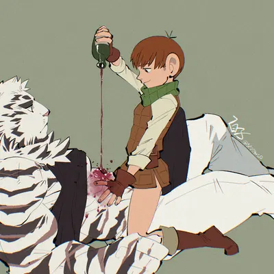 chilchuck tims, mountain (arknights) (arknights, delicious in dungeon) created by shirako