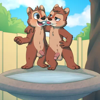 chip (disney), dale (disney) (chip 'n dale rescue rangers, disney) created by nutty bo