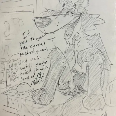 chip the wolf (cookie crisp, general mills) created by furshock