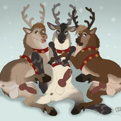 comet (reindeer), cupid (reindeer), vixen (reindeer) created by fenn.perrox