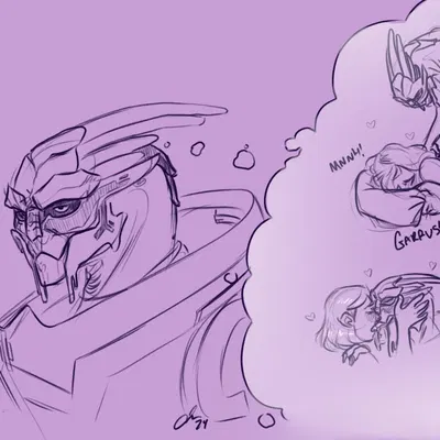 commander shepard, female shepard, garrus vakarian (bioware, electronic arts) created by keroa