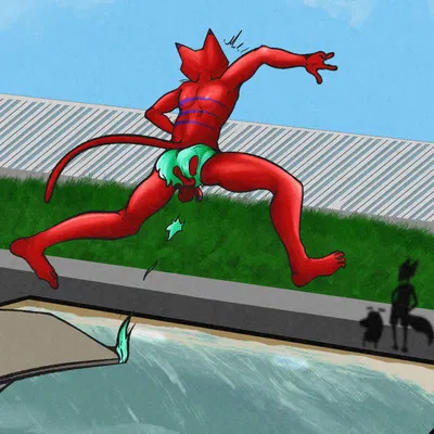 courage the cowardly dog (character), katz (courage the cowardly dog), the cajun fox (cartoon network, courage the cowardly dog) created by illegaleel