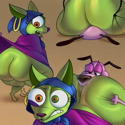 courage the cowardly dog (character), shirley the medium (cartoon network, courage the cowardly dog) created by chipchell