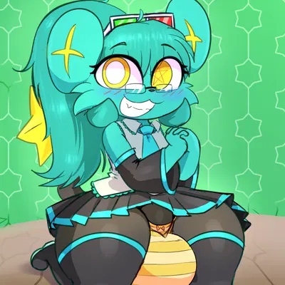 crayon (character), hatsune miku (nintendo, pokemon) created by mautis skunk