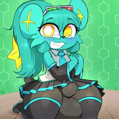 crayon (character), hatsune miku (nintendo, pokemon) created by mautis skunk