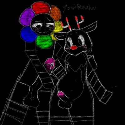 dandy (dandy's world), rudie (dandy's world) (blushcrunch studio, dandy's world) created by yoshreveluv