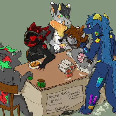 dawnsnout smootheye, infex (similarsquid), maxx (2001maxx) (mythology, roomba) created by 2001maxx