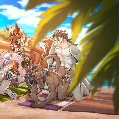 deadman joe velasquez, marten (datdogofmoon), pitch black (character) created by quiritum