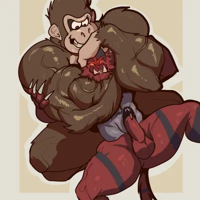 donkey kong (character) (donkey kong (series), nintendo) created by pinumontbalou