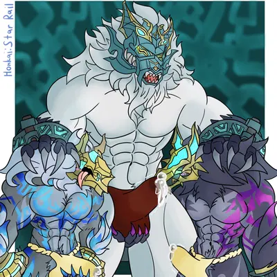 eclipse wolftrooper (honkai: star rail), hoolay (honkai: star rail), sableclaw wolftrooper (honkai: star rail) (honkai: star rail, mihoyo) created by some shiba