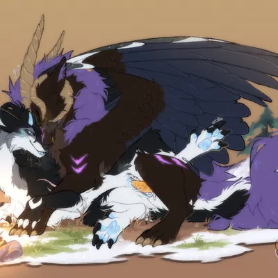 ender (endermoonfur), ennis (ennismore) (mythology) created by cocodrops (artist)