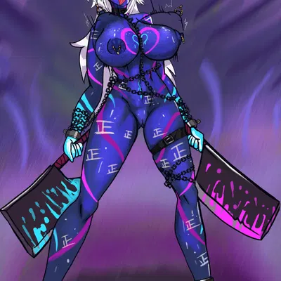 fan character, jen-thai (malandra artz), slaanesh (warhammer (franchise), warhammer 40000) created by dannoartista