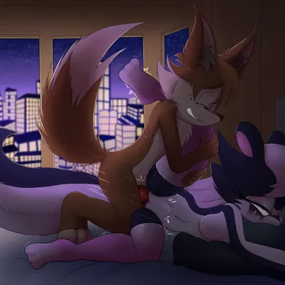 fan character, kal (yokhai), oreo the skunk (sega, sonic the hedgehog (series)) created by caramelfox