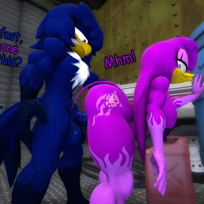 fan character, thunder (juicyducksfm), wave the swallow (sega, sonic riders) created by juicyducksfm