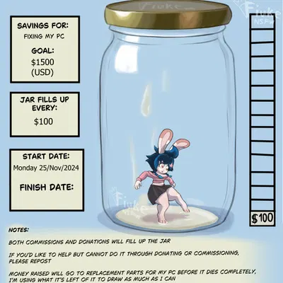 fiuke bnuy (pony cum jar project) created by fiuke