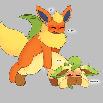 flare (eeveelution squad), leaf (eeveelution squad) (eeveelution squad, nintendo) created by esleafy