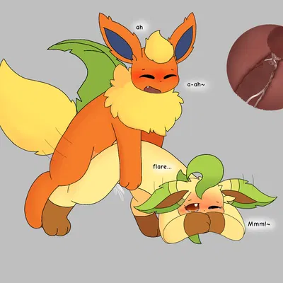 flare (eeveelution squad), leaf (eeveelution squad) (eeveelution squad, nintendo) created by esleafy