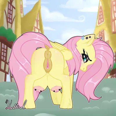 fluttershy (mlp) (friendship is magic, hasbro) created by kellirah