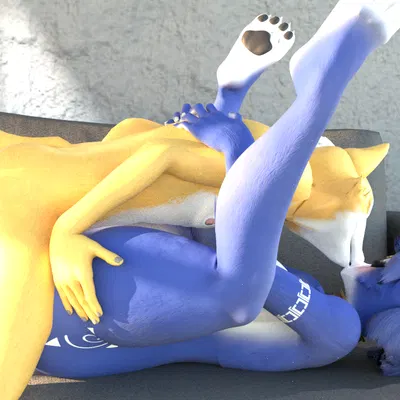 fox mccloud, krystal (star fox) (nintendo, star fox) created by vibingbeast