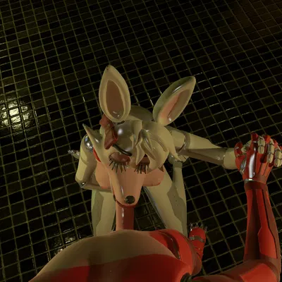 foxy (fnaf), mangle (fnaf) (five nights at freddy's, five nights at freddy's 2) created by mikabb