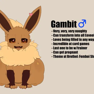 gambit (justkindofhere) (nintendo, pokemon) created by justkindofhere