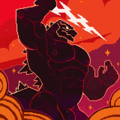 godzilla, zeus (disney) (disney, disney's hercules) created by ozuron