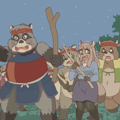 gonta takagamori (ghibli, pom poko) created by ekaki510