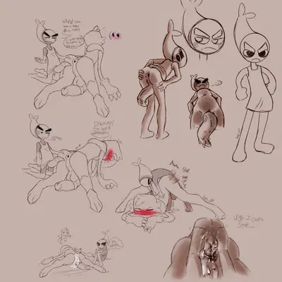 goob (dandy's world), shrimpo (dandy's world) (blushcrunch studio, dandy's world) created by vasdocor 09