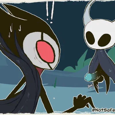 grimm (hollow knight), the knight (hollow knight) (hollow knight (franchise), team cherry) created by notsafeforwanking