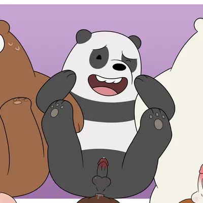 grizzly (we bare bears), ice bear (we bare bears), panda (we bare bears) (cartoon network, we bare bears) created by 39coit
