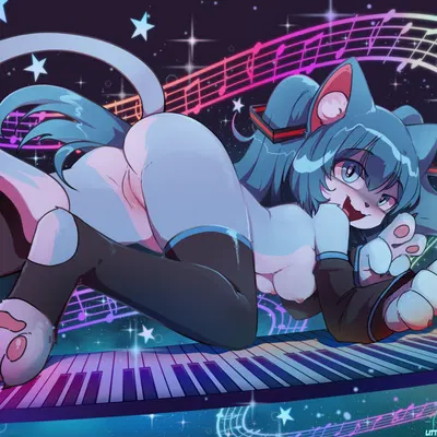 hatsune miku (vocaloid) created by foxinshadow