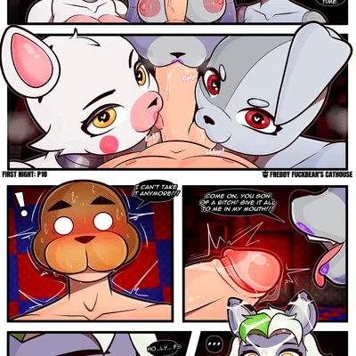 helpy (fnaf), jeremy fitzgerald, mangle (fnaf) (five nights at freddy's, five nights at freddy's: security breach) created by kevwrite