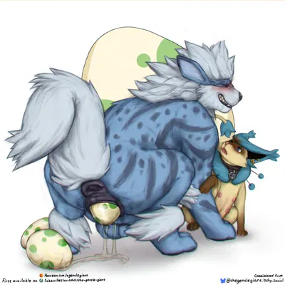 hermia idril, kraven lupei (nintendo, pokemon) created by the gentle giant