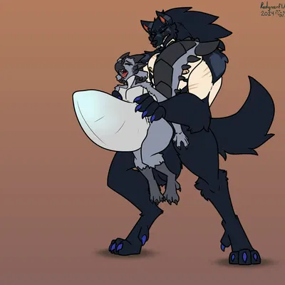 hoshi silvertongue, zach snowfox (capcom, monster hunter) created by redgreenfluffball