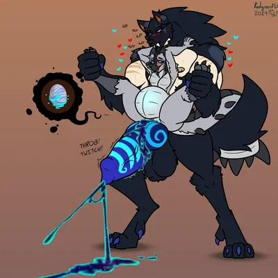 hoshi silvertongue, zach snowfox (capcom, monster hunter) created by redgreenfluffball