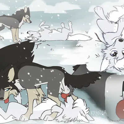 humphrey (alpha and omega), lilly (alpha and omega) (alpha and omega) created by kryotea