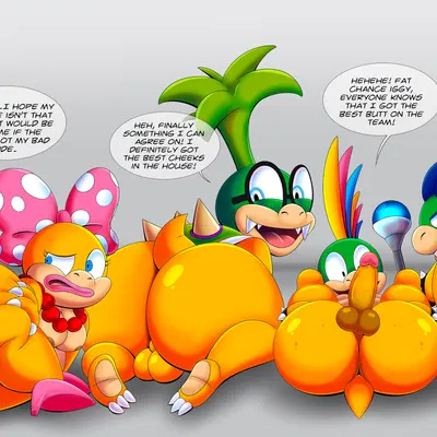 iggy koopa, koopaling, larry koopa (mario bros, nintendo) created by tepigfan101