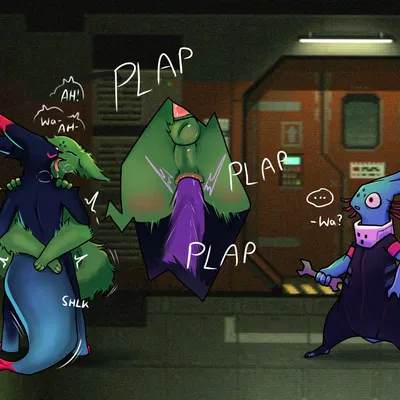 inv (rain world), rivulet (rain world), saint (rain world) (rain world, signalis) created by gurli