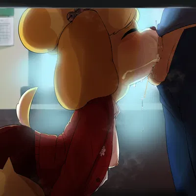 isabelle (animal crossing) (animal crossing, nintendo) created by mdthetest