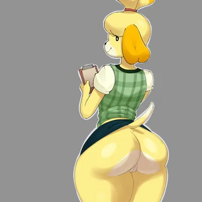 isabelle (animal crossing) (animal crossing, nintendo) created by megamor