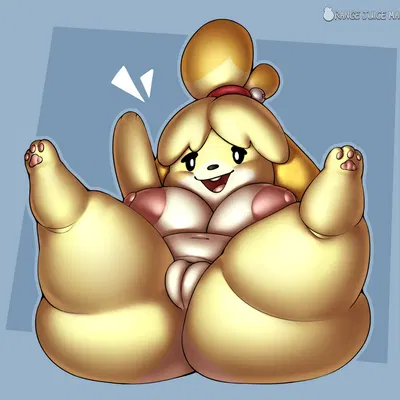 isabelle (animal crossing) (animal crossing, nintendo) created by orangejuicemann
