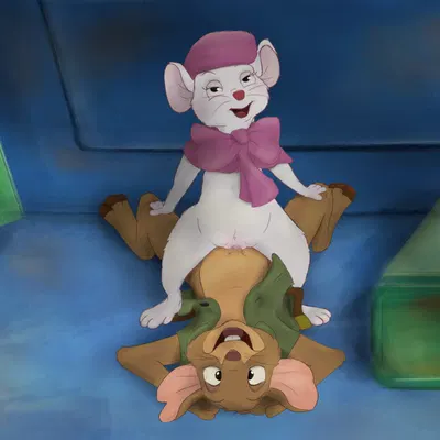 jake (the rescuers), miss bianca (the rescuers) (disney, the rescuers (disney)) created by bizymouse