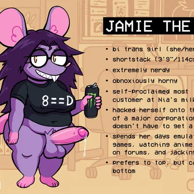 jamie (fluffy gf) (monster energy) created by fluffygirlfriend