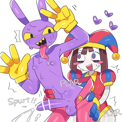 jax (tadc), pomni (tadc) (glitch productions, the amazing digital circus) created by wan txt