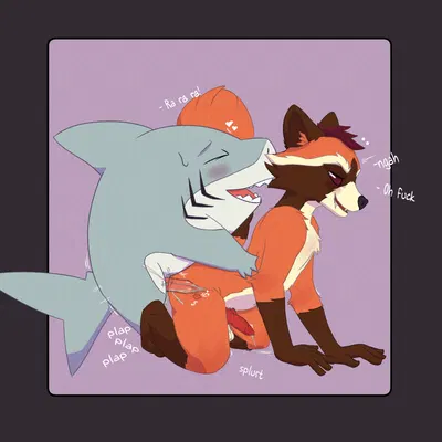 jeff the land shark, rocket raccoon (guardians of the galaxy, marvel) created by overunder