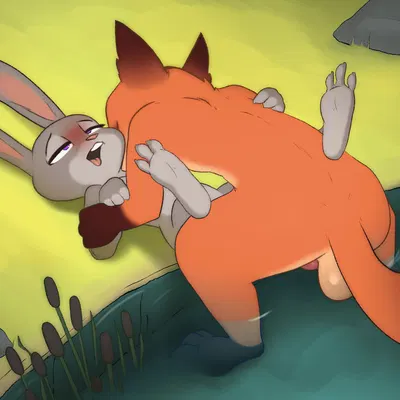 judy hopps, nick wilde (disney, zootopia) created by pawpadcomrade