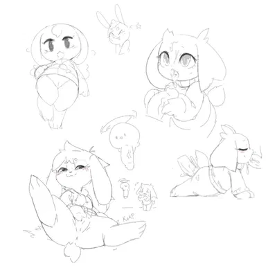 keki (kekitopu), sue sakamoto, toroko (cave story) created by kekitopu